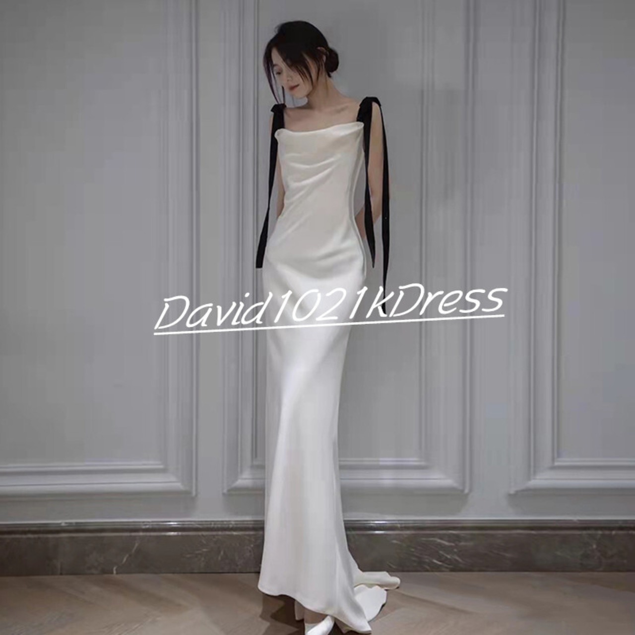 エレガント パーティードレス 結婚式ドレス キャミソール 細見え  