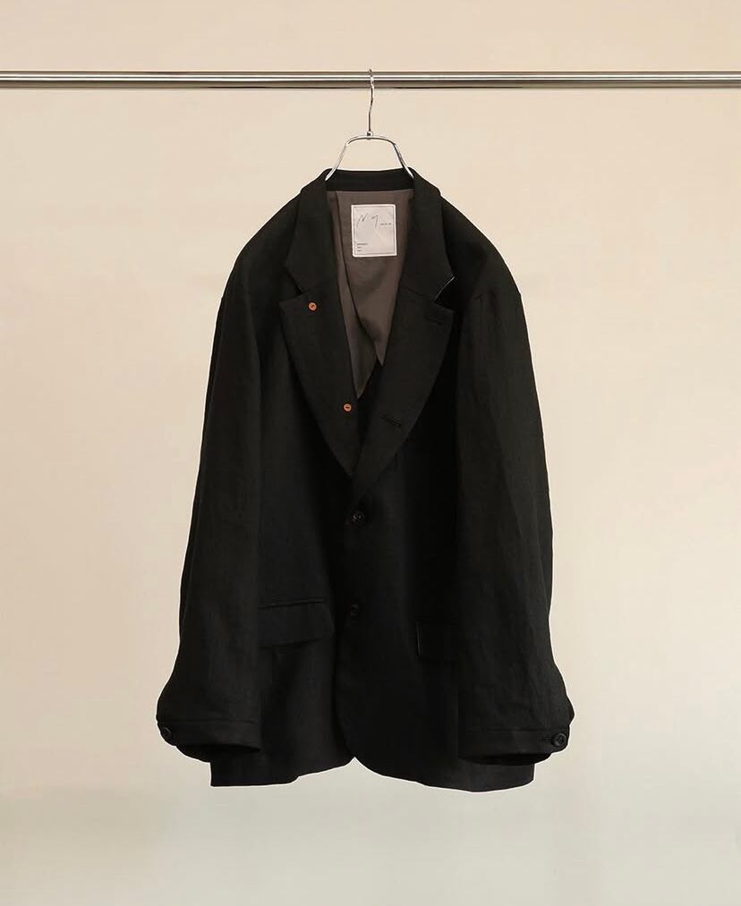 ancellm アンセルム リネン テーラードジャケット size1 ef49bf664835f2d0f21960545f123f
