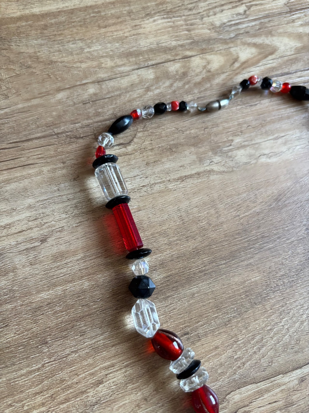 vintage contrast design necklace-5139-7