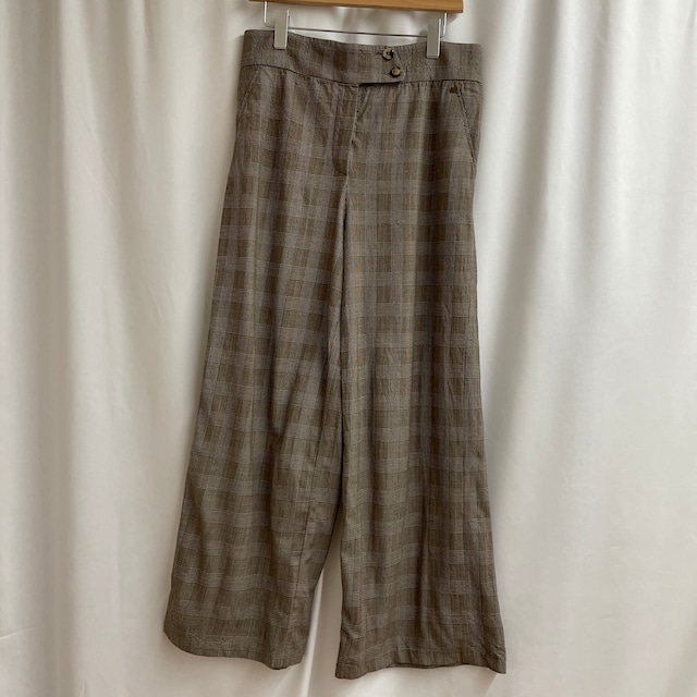 SONIA RYKIEL PRIS PANTS VILLI HAMILTON CANADA ハミルトンカナダ　ソニアリーチェル　パンツ　スラックス　ワイドパンツ　チェック