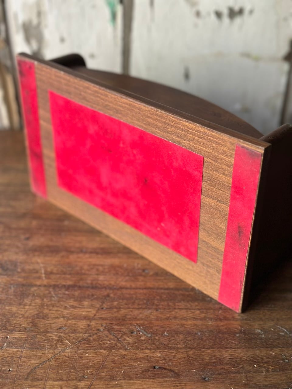 木製レターラック ブラウン 書類ケース | Brocante de La Cocotte