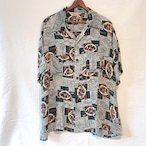 〜50’s National ‘Geometric Pattern’ Rayon S/S Shirt 