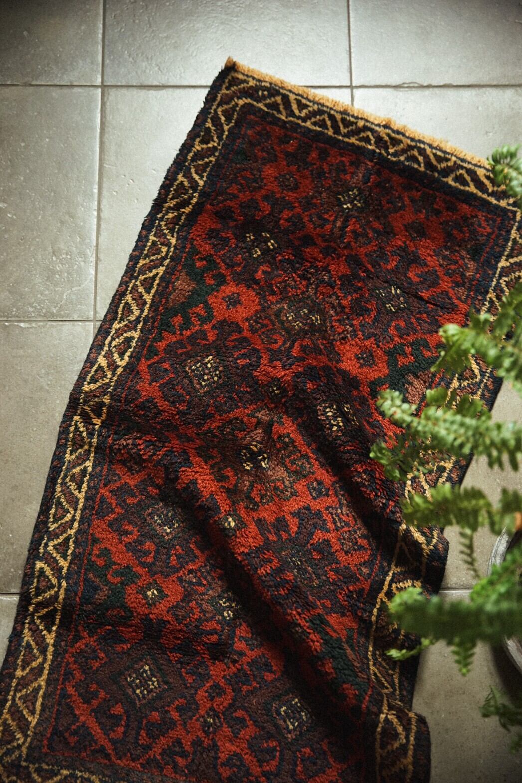 748 -Vintage madad khani Baluch rug