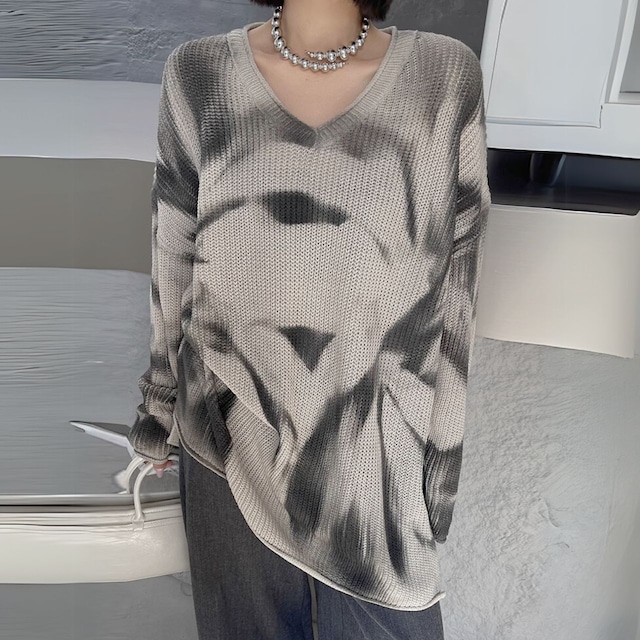 Side zip oversized chunky knit sweater【3color】 C0860