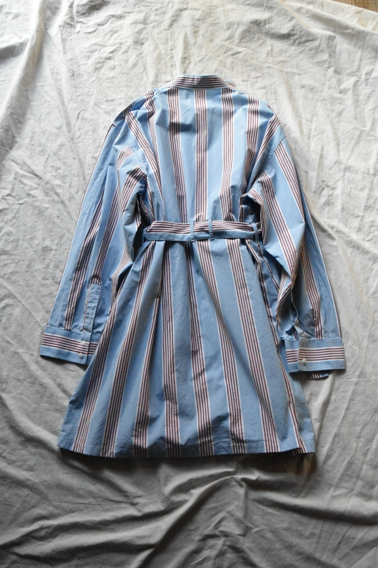 ”MAISON MARGIELA” 2020 Stripe Fly Front Long Shirt