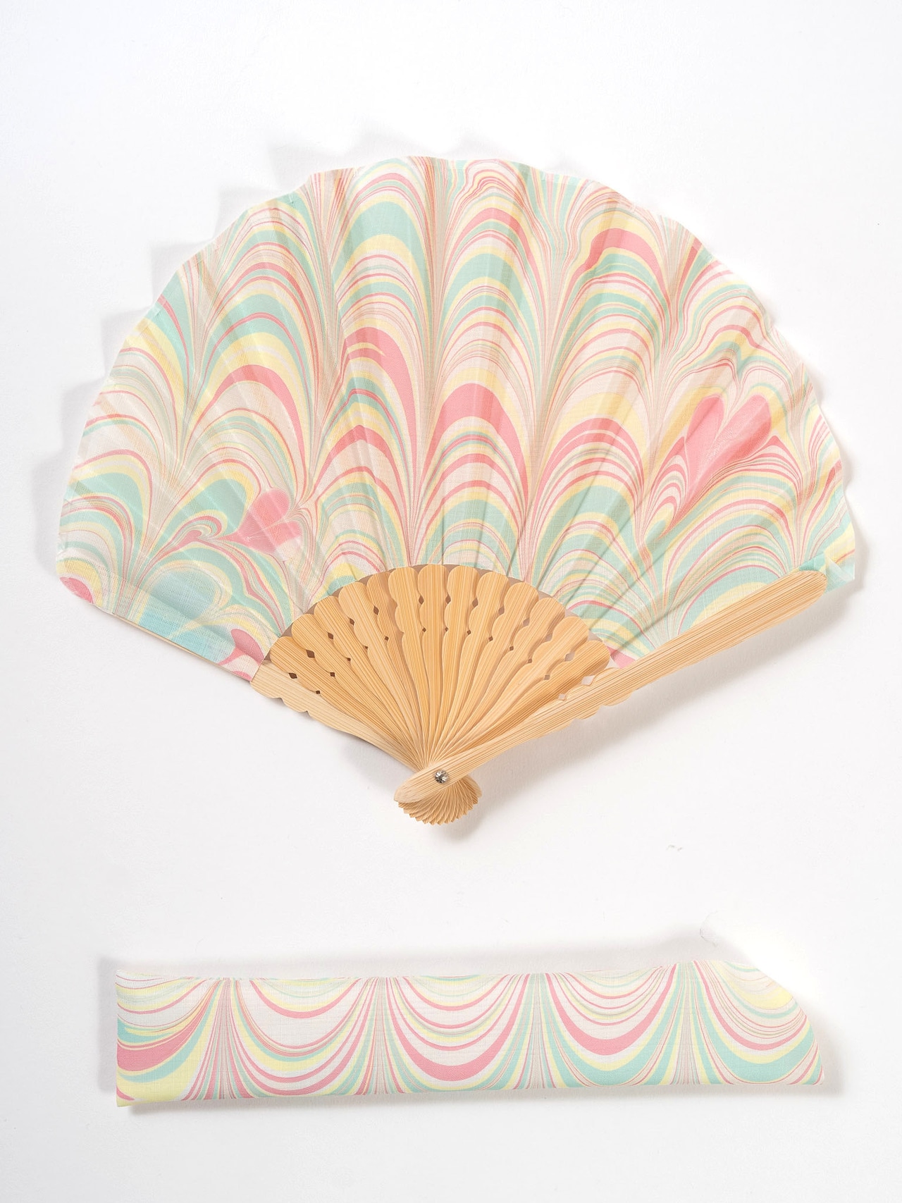 墨流し扇子〈恋道〉扇子袋付き