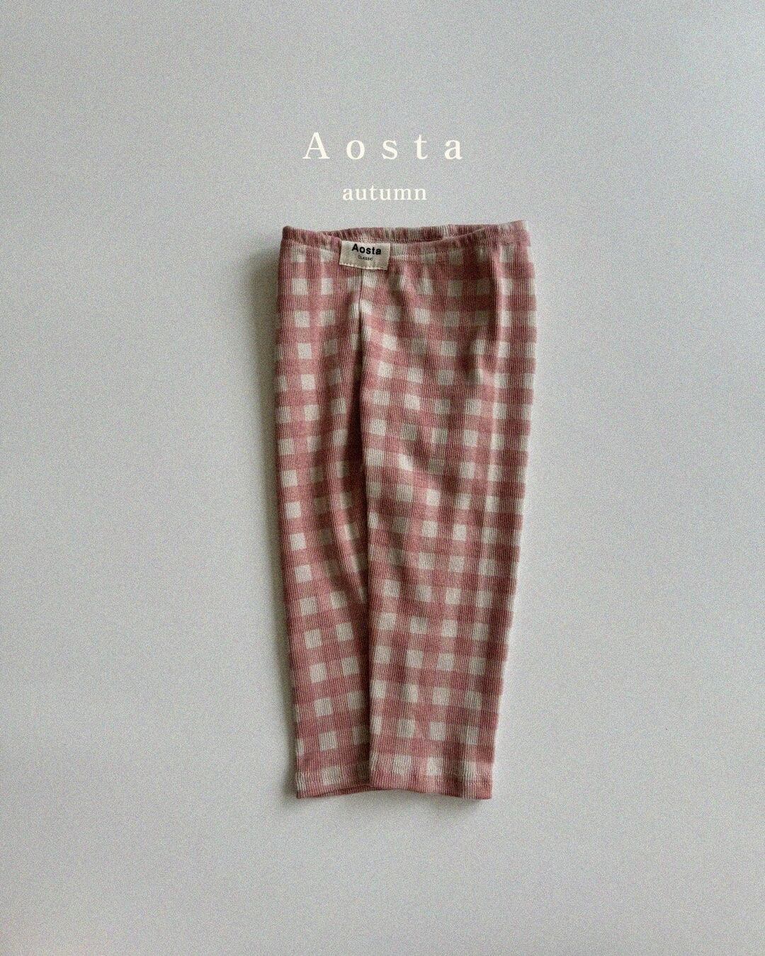 last1即納/Aosta/Check Leggings
