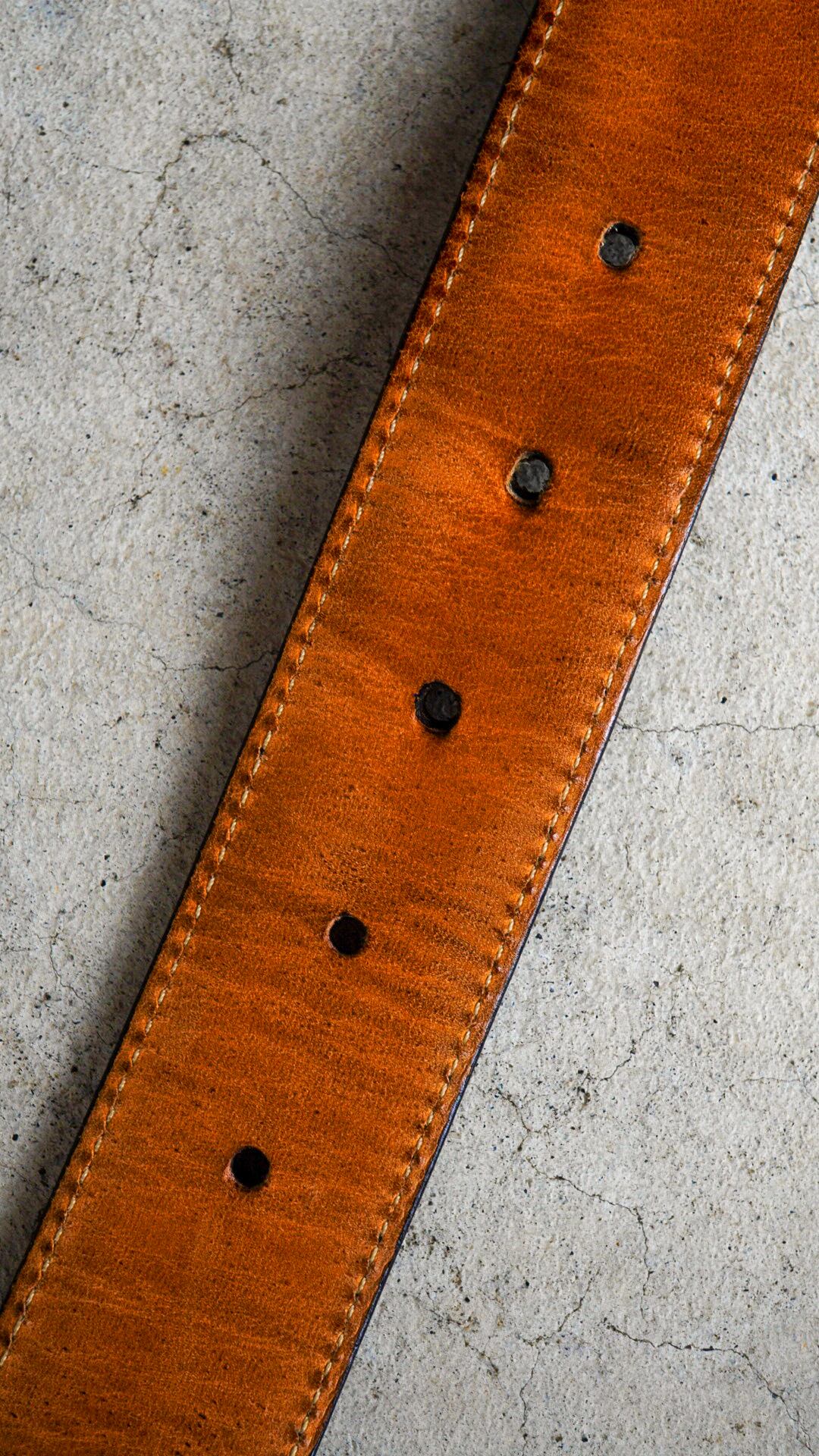 USED】ALDEN オールデン シェルコードバン ドレス ベルト《ブラウン 茶  