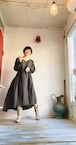 Farfalla dress washed linen canvas / col.fafef black