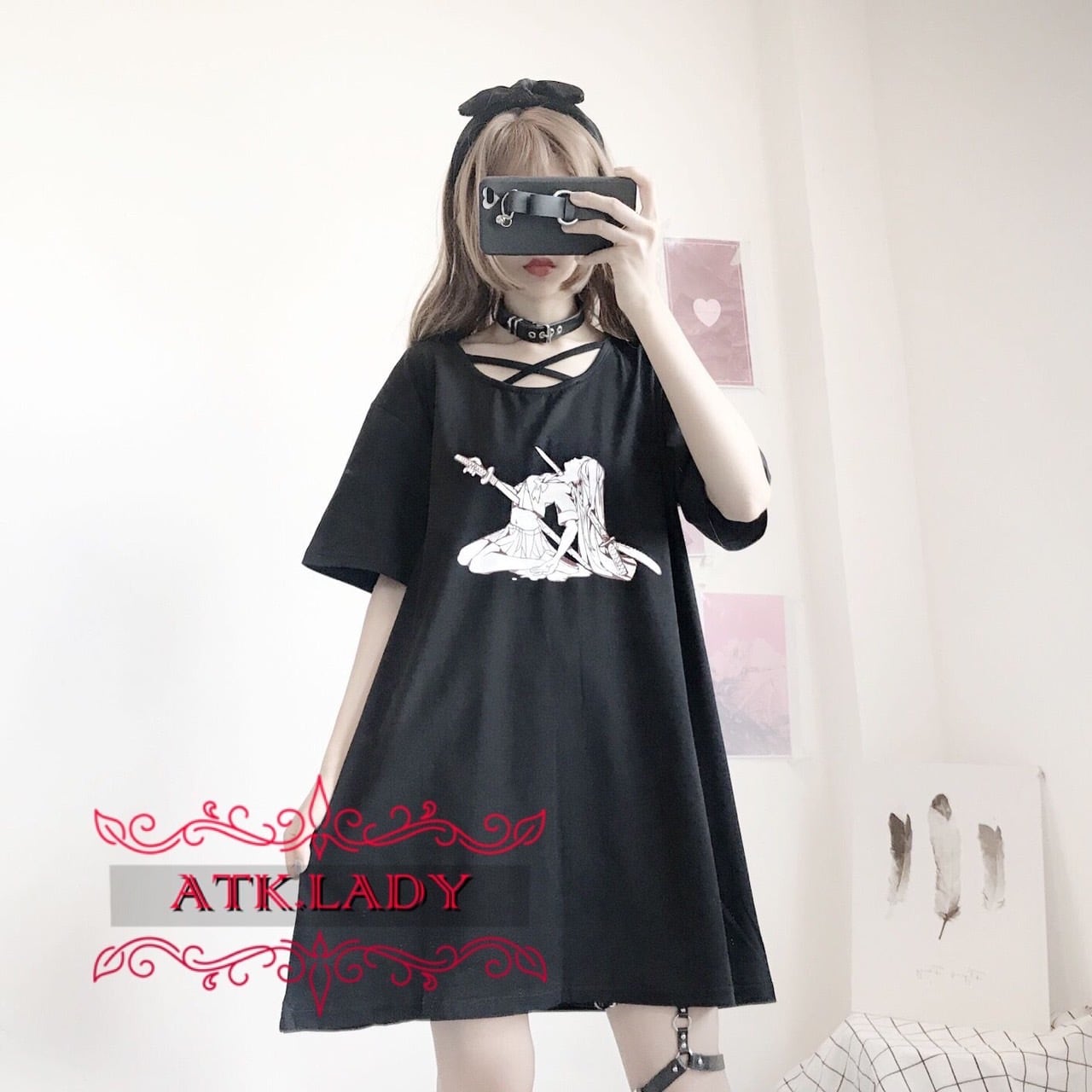 極美品 Re.Verofonna 日本製 変形リボン ツイード切替ワンピース