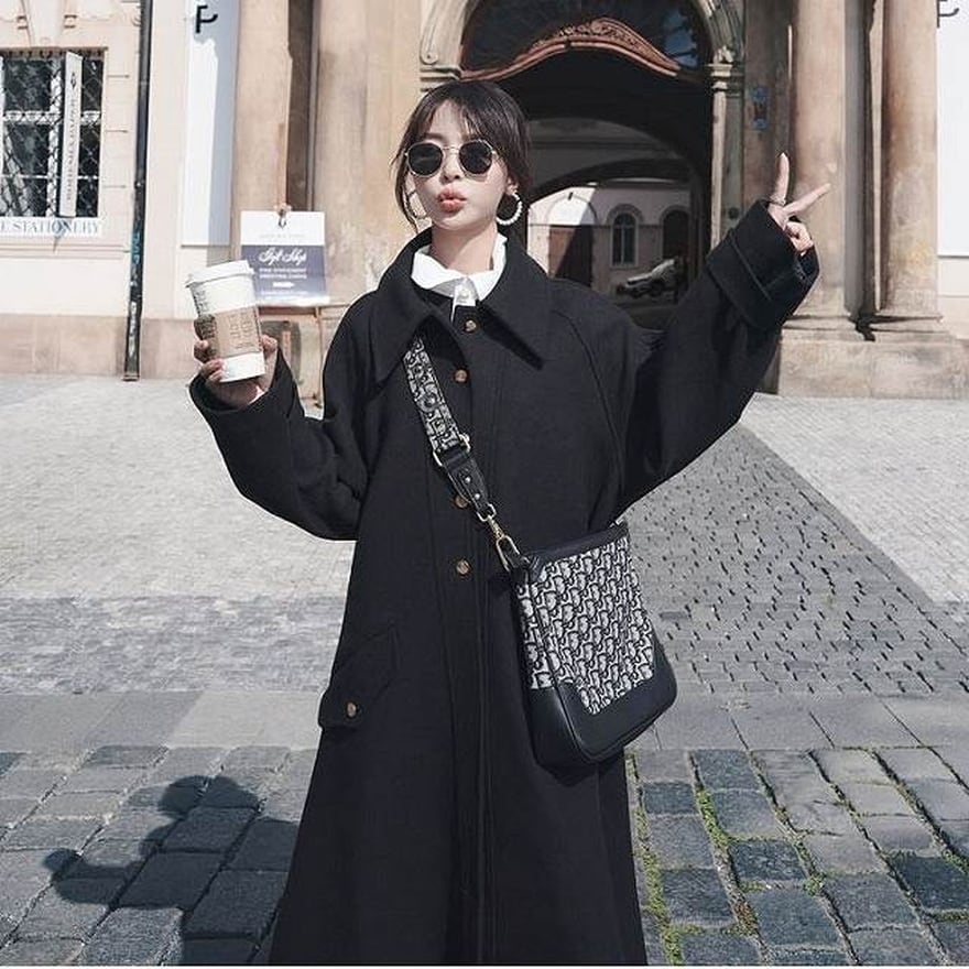 アウター ロングコート マキシ丈 オーバーサイズ 大人きれいめ モード