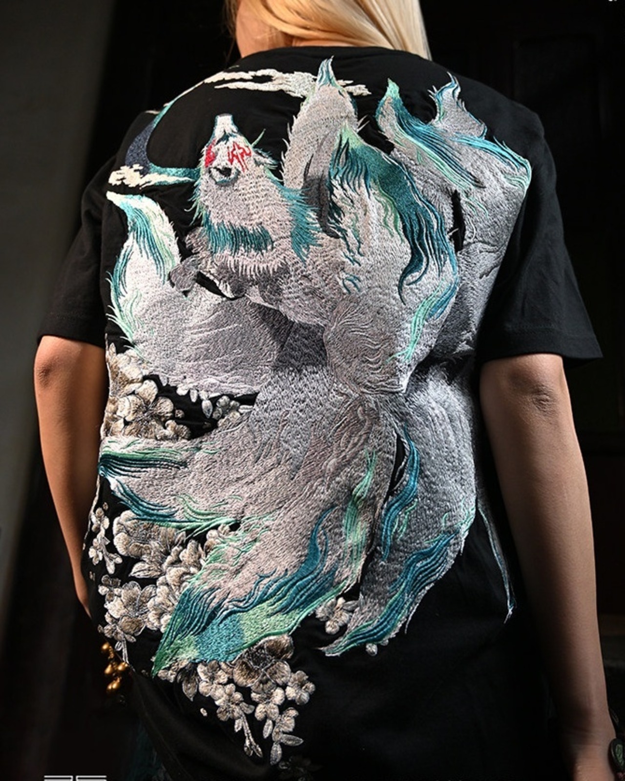 Embroidered Fox T-Shirt 2color【G1024】