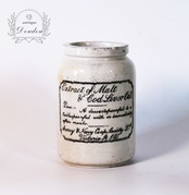 Extract of Malt and Cod Liver Oil アンティークポット【s0214】