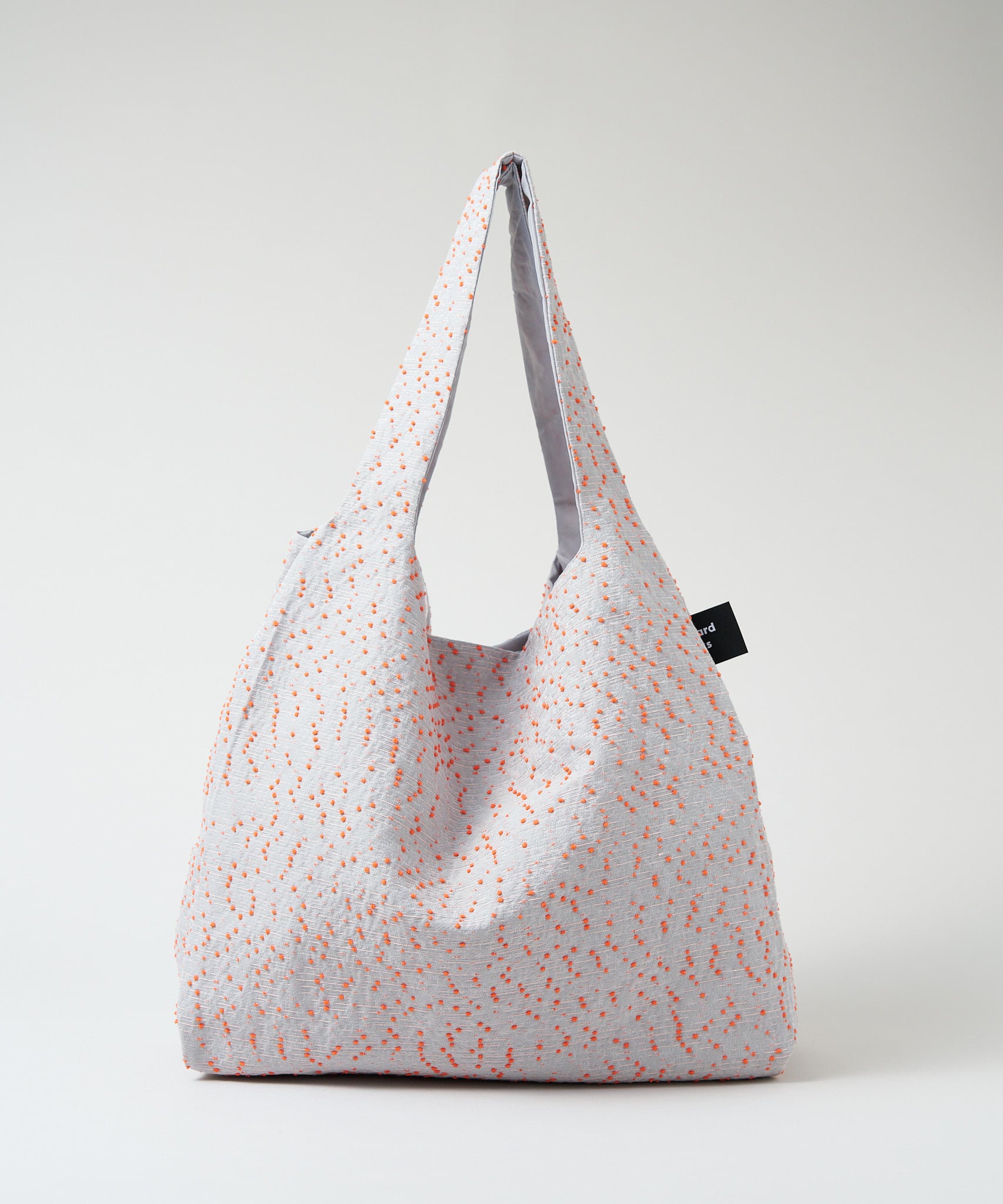 DOUBLE bag / orange dots / L（ポケット付） | Jacquard Works