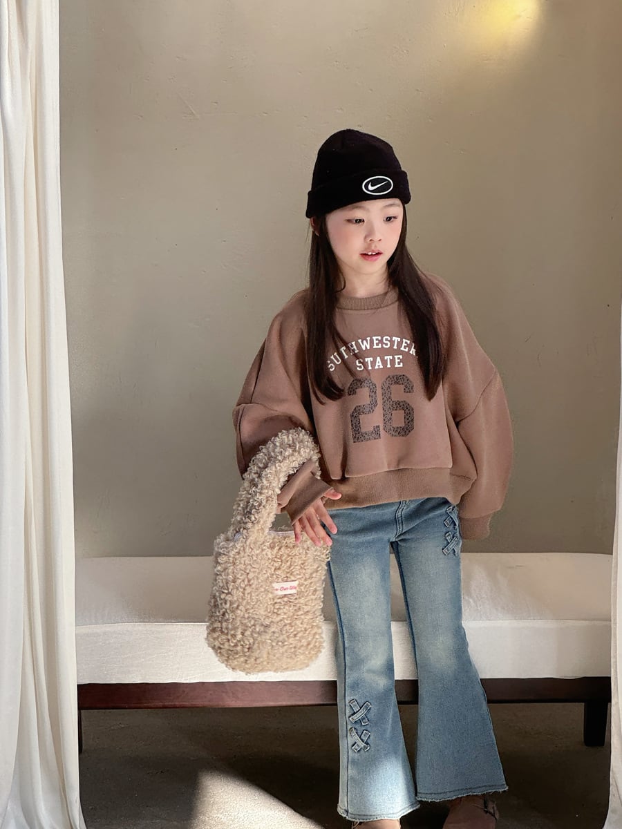 26ショート丈裏起毛トレーナー