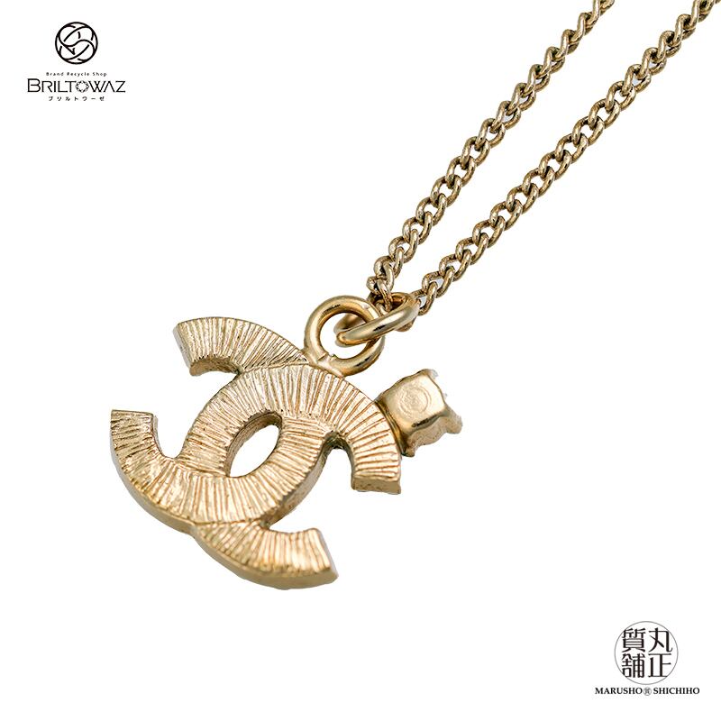 シャネル ネックレス ココマーク ラインストーン フェイクパール  