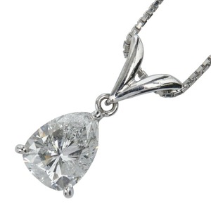 ノーブランド Pt900 プラチナ Pt850 プラチナ ダイヤモンド1.1ct ネックレス レディース no brand 【中古】