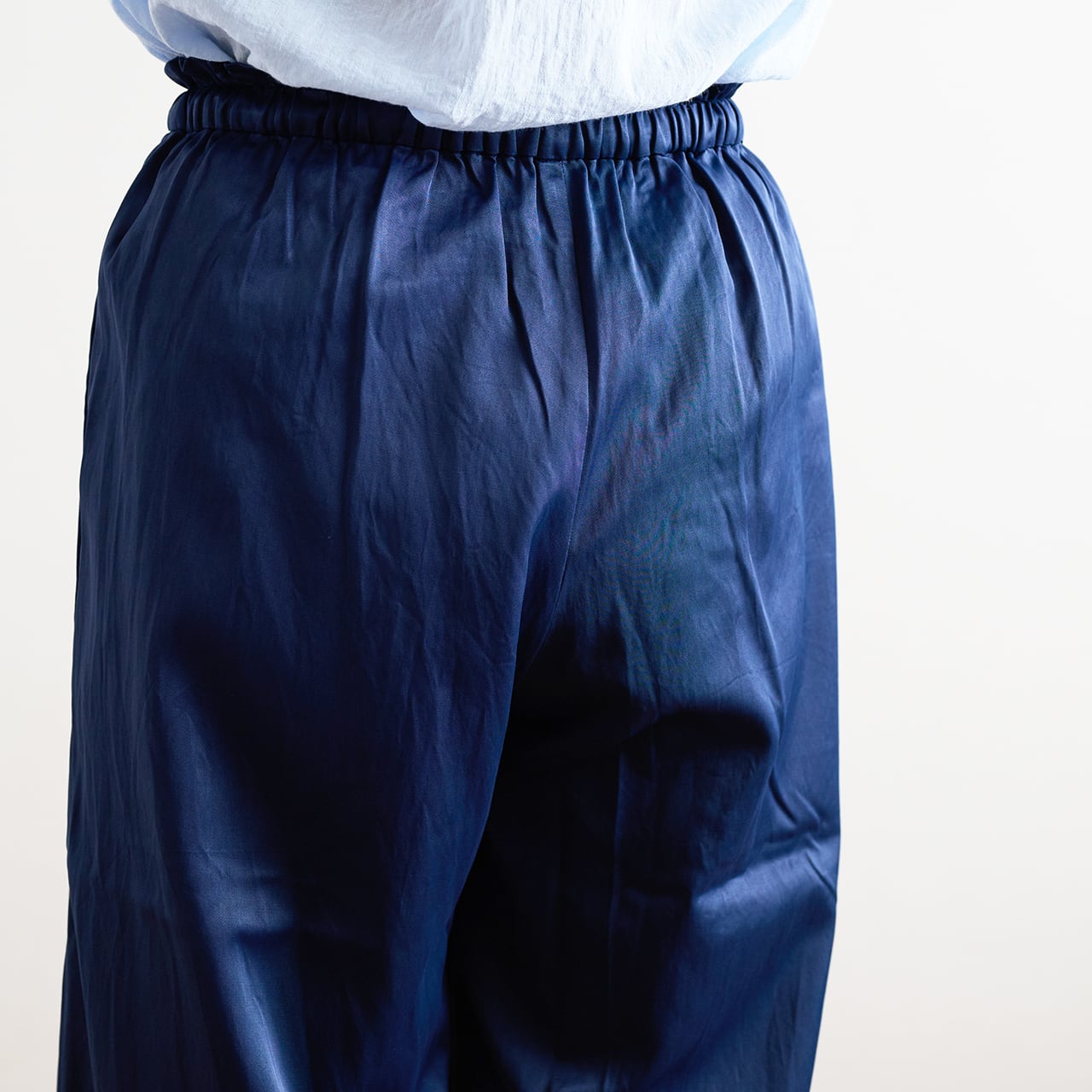 suzuki takayuki スズキタカユキ gathered pants Ⅰ off white | les