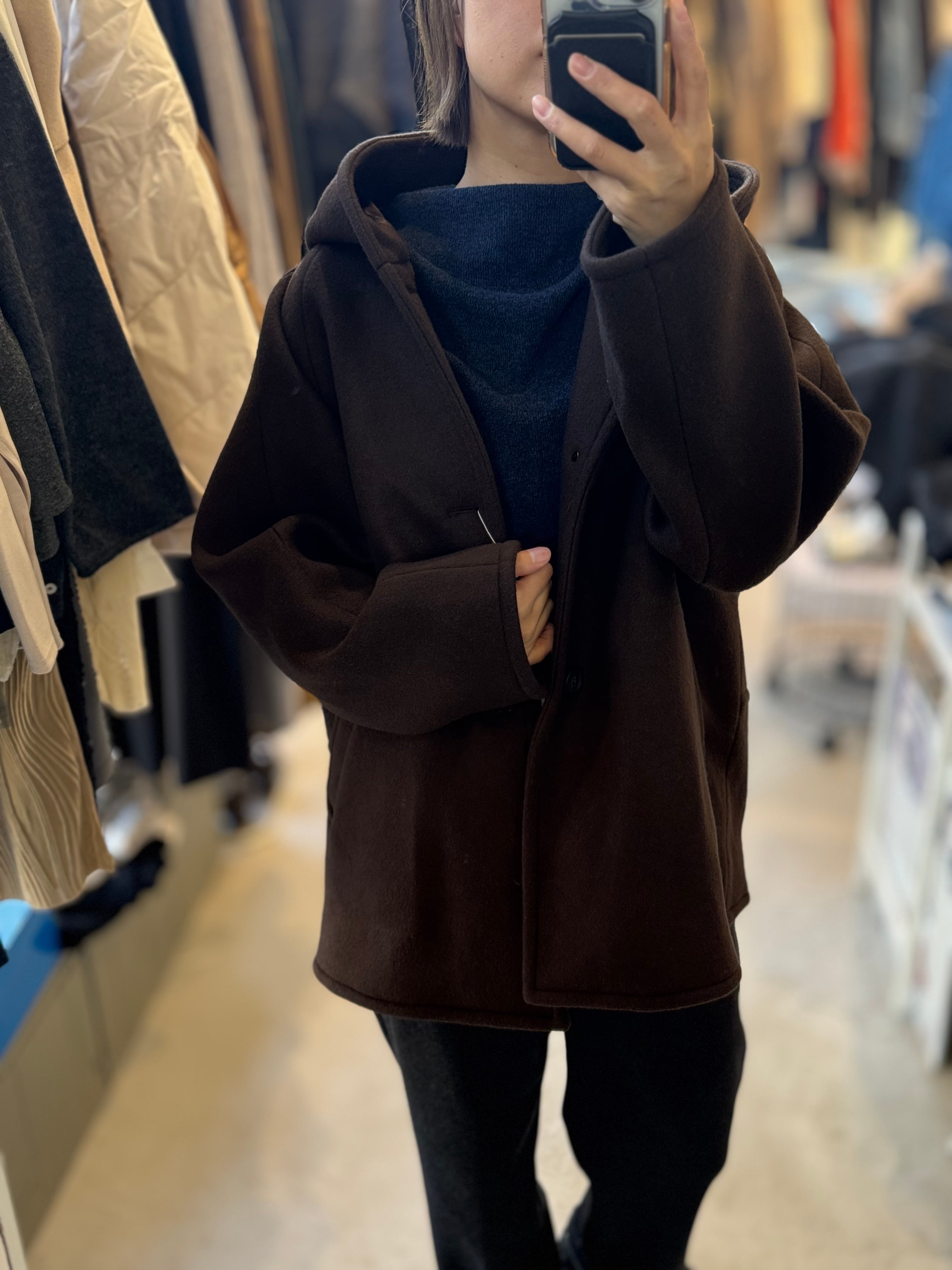 【LEMELANGE】フード付きウールコート　8553903