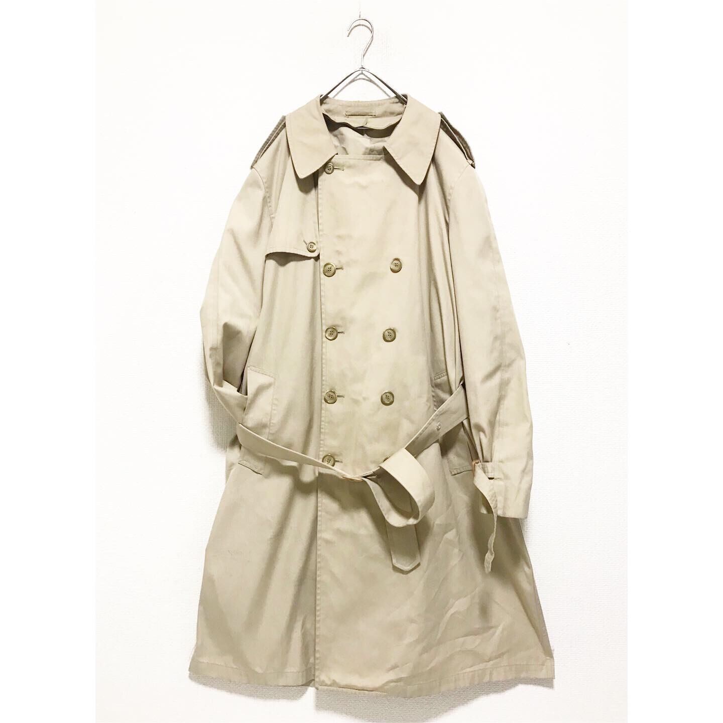 vintage london fog beige trench coat 