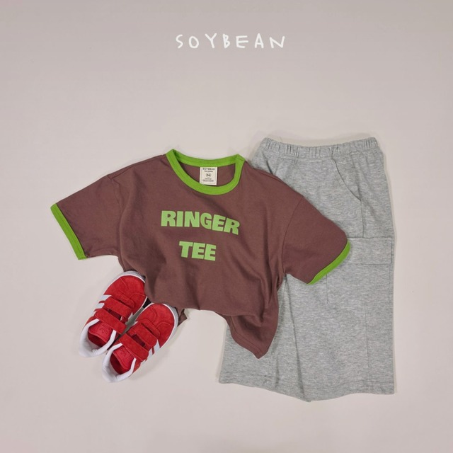 《送料無料》予約:リンガー七分袖T【soybean】