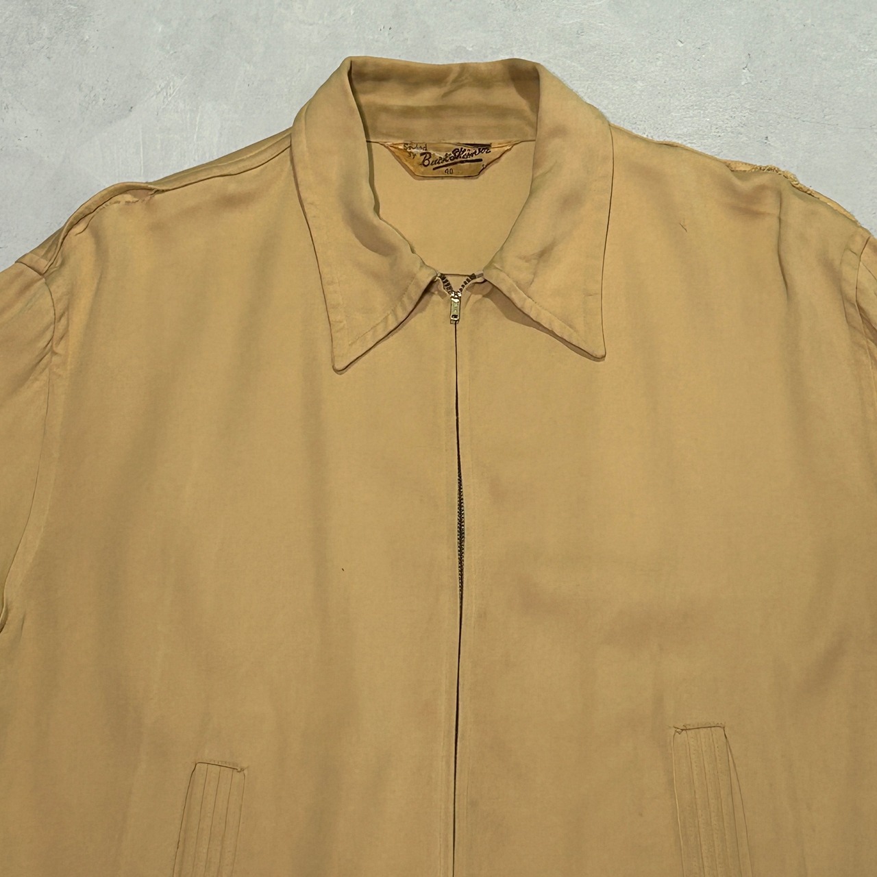 50s Buck Skein Joe Rayon Gabardine