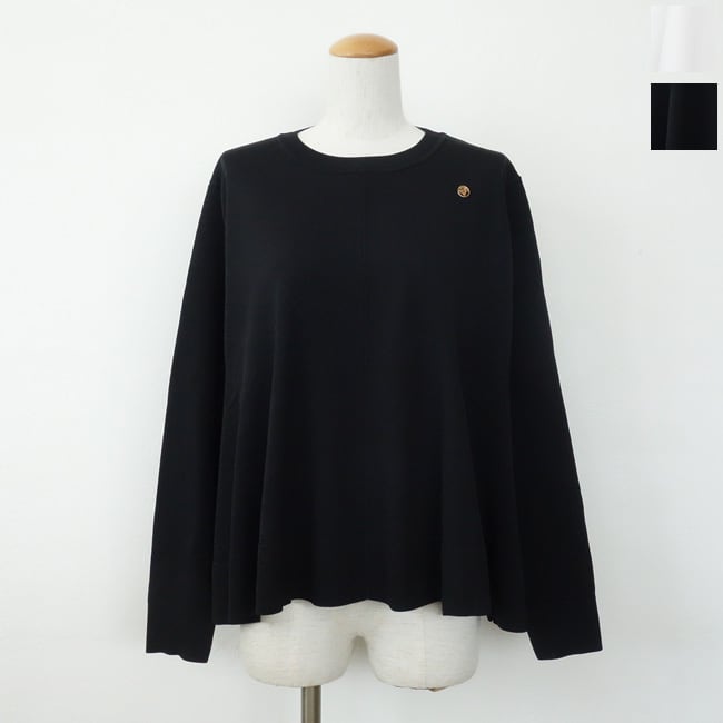 PRIORITY (プライオリティ) ニット フレアシルエット クルーネック ドロップショルダー 長袖 P67002KR ◇