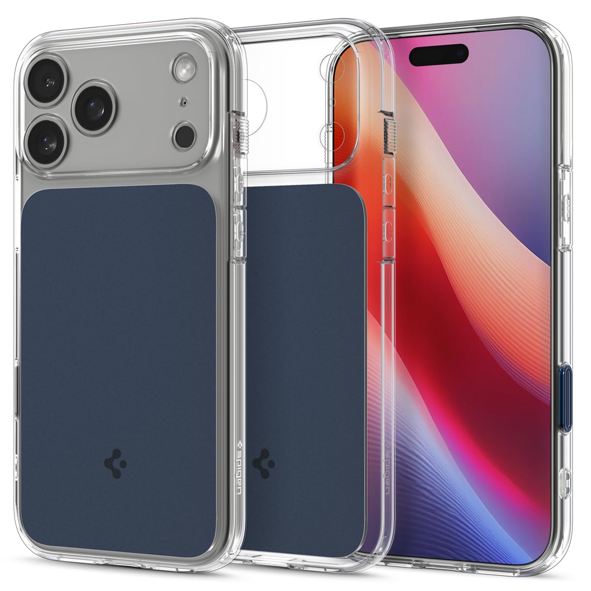 Spigen iPhone 18 Pro / 17 Pro ケース MagSafe対応 ウルトラ・ハイブリッドT・マグフィット(マット・ブルー)