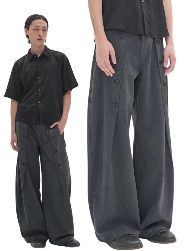POH Buttons Suit Pants