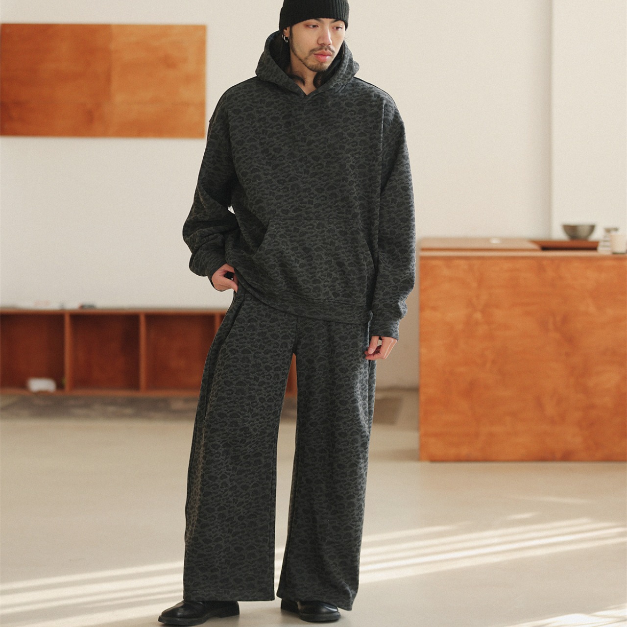 ミストレオパード・ワイドトラウザーズ N3500 - 2