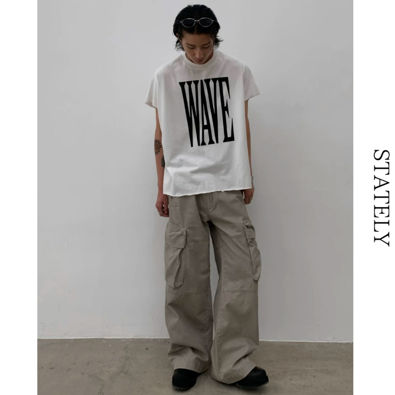 Wave Logo Tee/2color_T296・画像5
