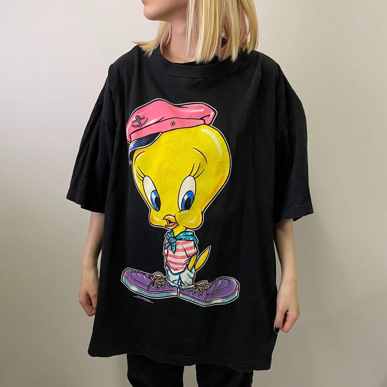 直販正本 【デザイン古着】アート 古着 vintage 90s Tシャツ レトロ T