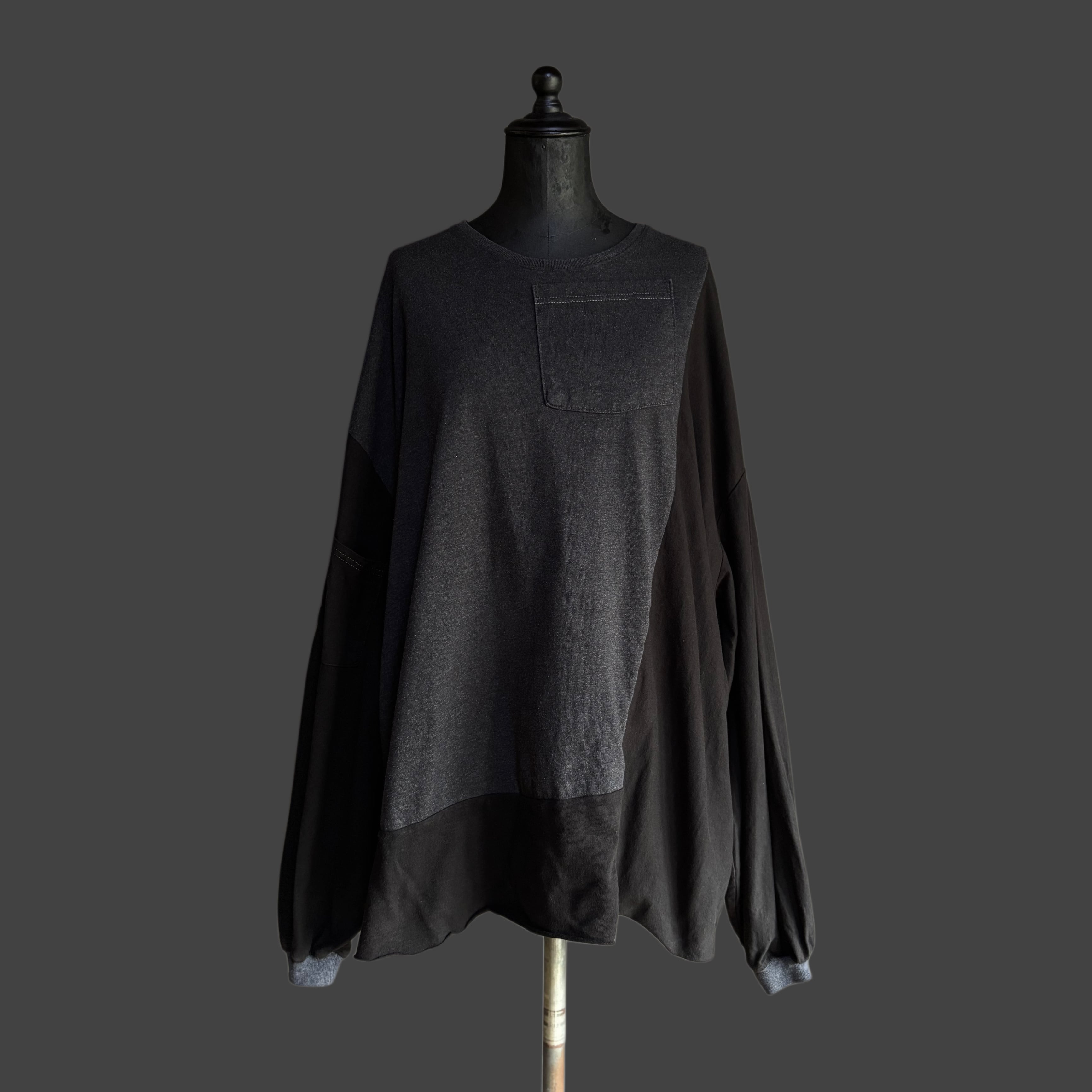RECONSTRUCTED POCKET L/S TEE - 01