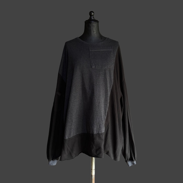 RECONSTRUCTED POCKET L/S TEE - 01