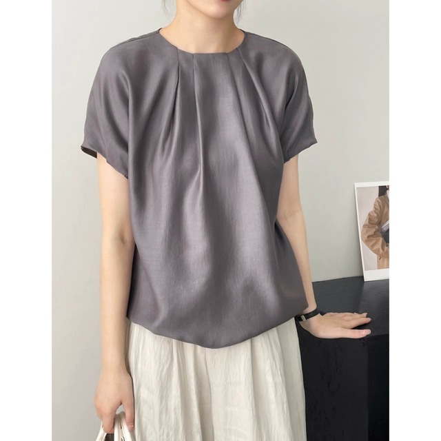 フロントタックブラウス　0075