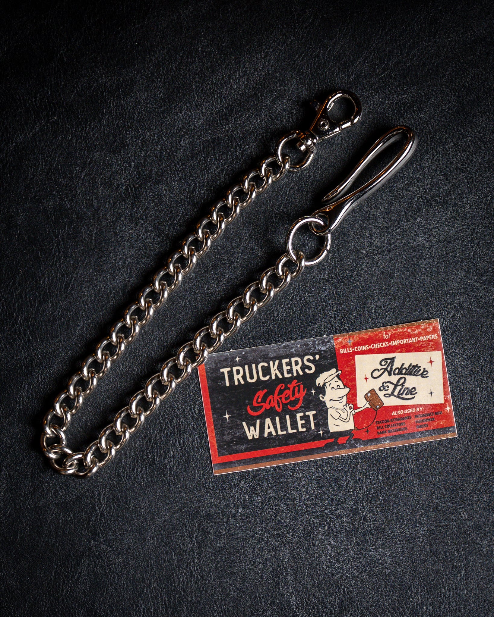 Additive and Line】Wallet Chain Nickel Silver Curb Chain WCH-009