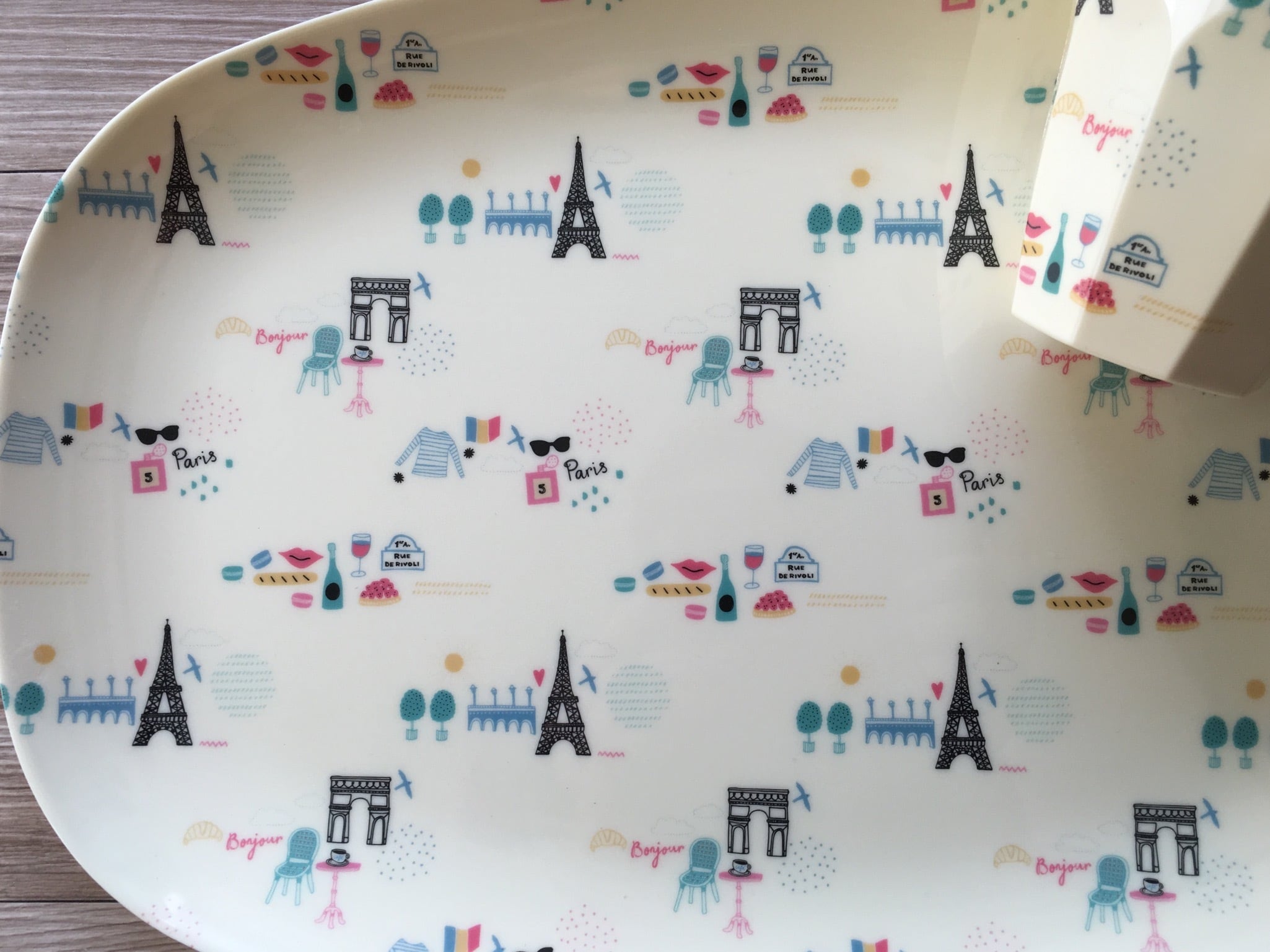 rice ライスデンマーク メラミン オーバルトレイ Paris | gracent