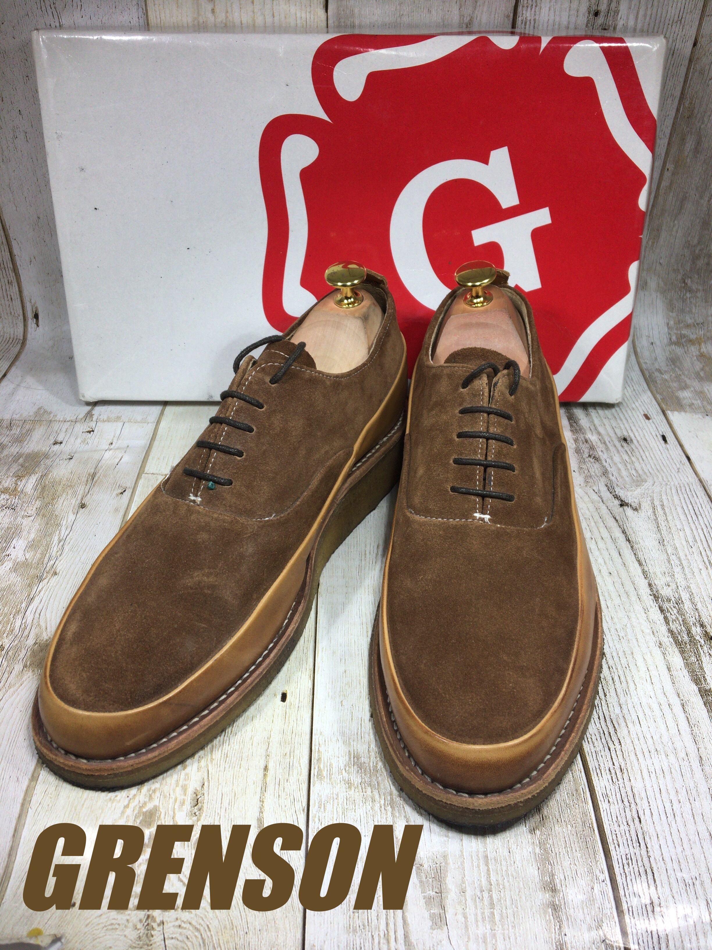 Grenson グレンソン スエード コンビ UK8 26.5cm | 中古靴・革靴・ブーツ通販専門店 DafsMart ダフスマート Online  Shop powered by BASE