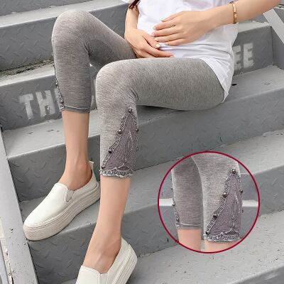 【新作】【送料無料】 マタニティウェア2020夏新製品ファッションアウターウェア小足妊娠中腹リフトパンツハイウエスト7点ボトミング妊婦パンツ ハイウェスト サマー 夏物 expec211631285800