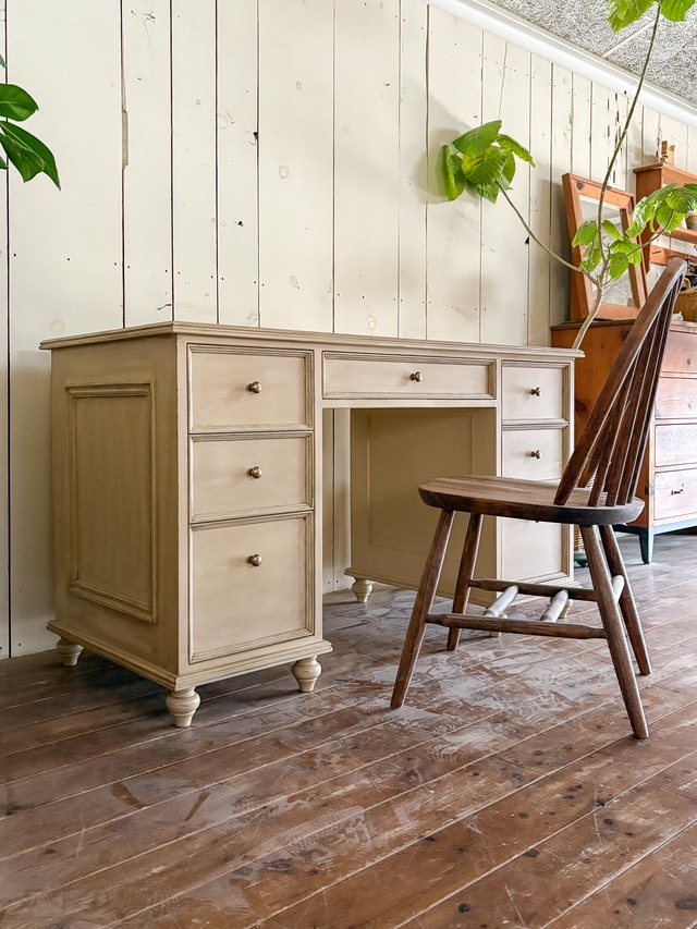 役員机・書斎机向け プレジデントデスク(両袖デスク)W1300 オーダーメイドアンティーク家具