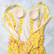 フラメンコ 衣装 ワンピース ドレス 黄色 オレンジ 花柄 ボランテ フリル ノースリーブ 発表会 ダンス パーティ 明るい かわいい イエロー系 オレンジ系 フレアドレス フローラルデザイン パーティドレス レディース おしゃれ ステージ衣装 可愛いデザイン 薄手素材 柄物