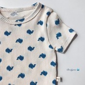 【取寄/韓国直送】Brodyjane 26/SM  ブルーホエール半袖上下セット｜夏服｜韓国子供服