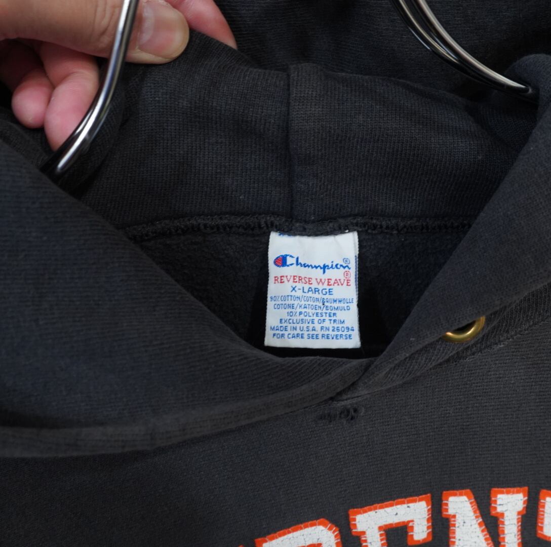 90s champion reverse weave ブラック XL/チャンピオン リバース 