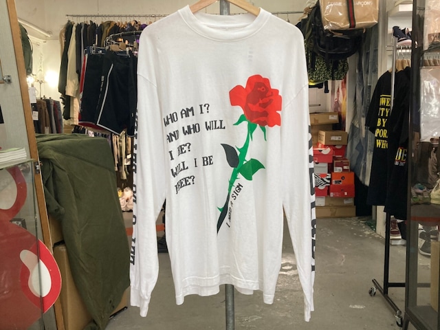 CPFM × KID CUDI CPFM ROSE GOLDEN MERCH L/S TEE WHITE LARGE 93097