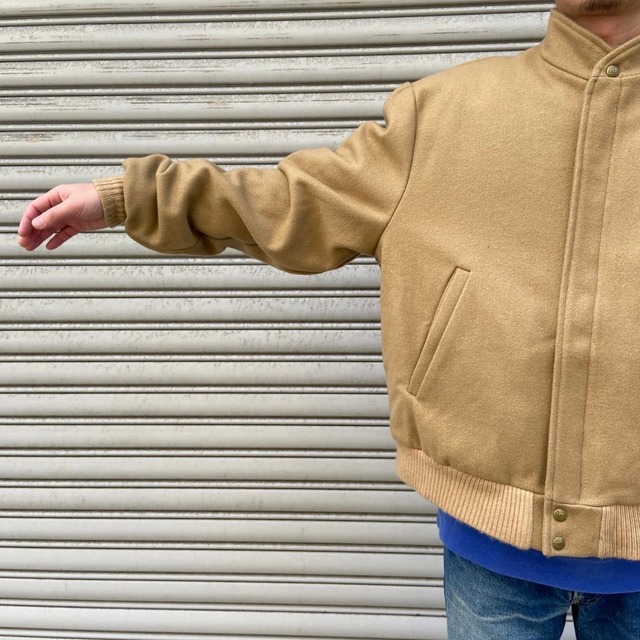 80s USA製 L.L.Bean ウールジャケット ベージュ XL