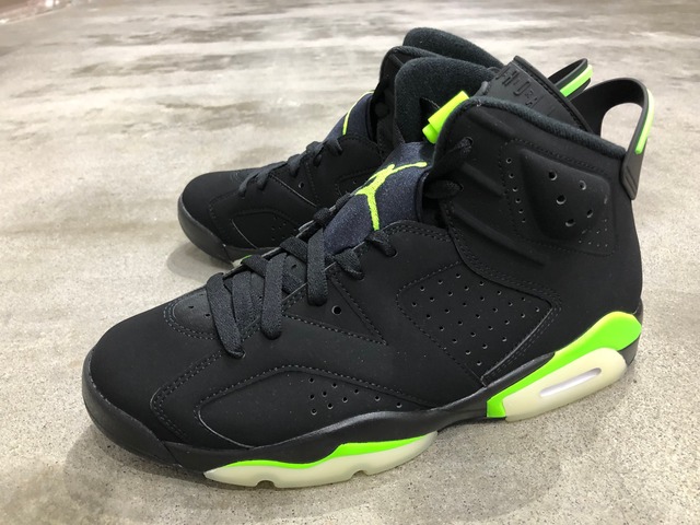 NIKE AIR JORDAN 6 RETRO (BLACK/ELECTRIC GREEN)