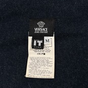 VERSACE JEANS COUTURE ヴェルサーチ ジーンズ 袖ライン入り トラックジャケット風 中綿 ジャケット サイズ M /ネイビー/イタリア製
