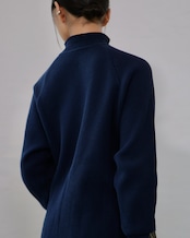 RITSUKO KARITA - Louise Hook Thermal Top :Navy|メタルフック/コットンサーマル/ユニセックス