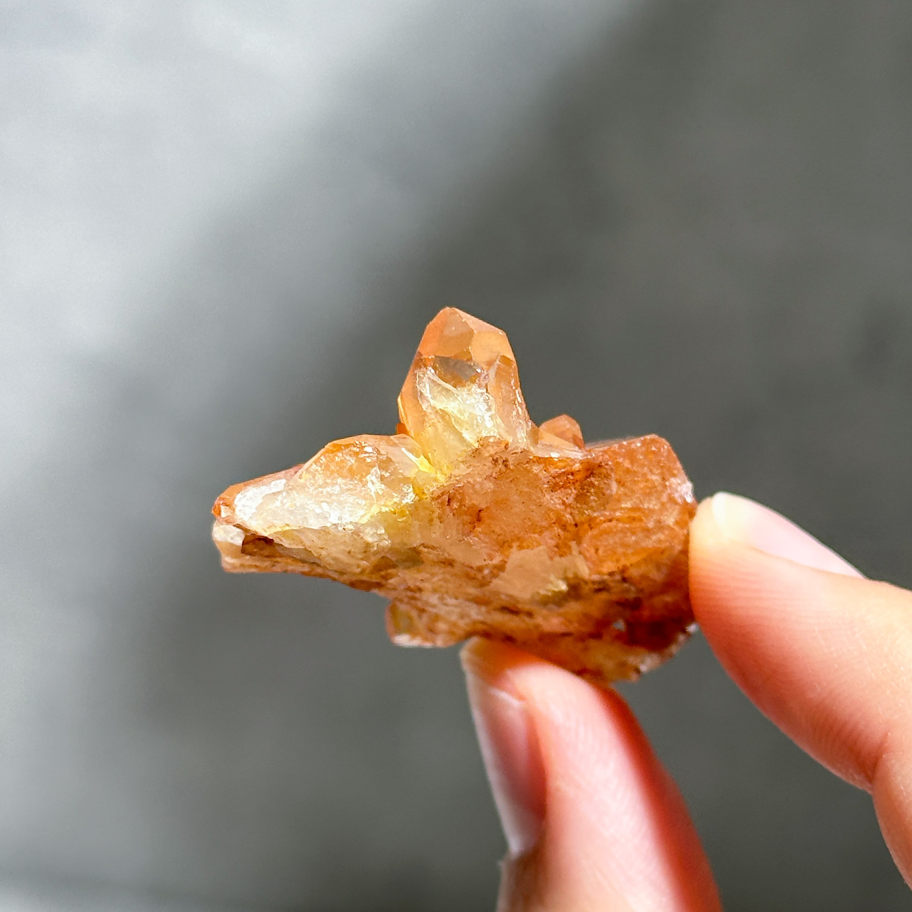 タンジェリンクォーツ クラスター61◇ Tangerine Quartz ◇ 天然石