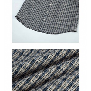 Gingham check oversized shirt 0363